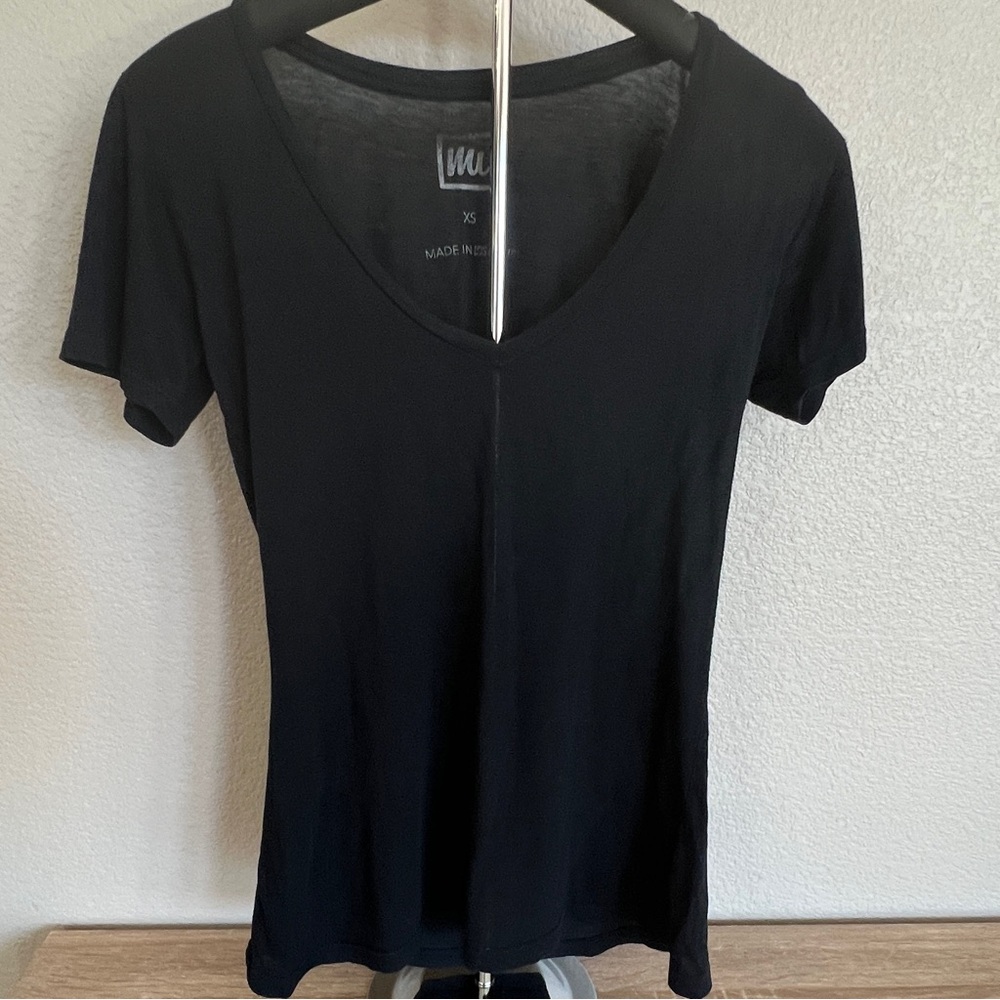 Women's Black V-Neck T-Shirt